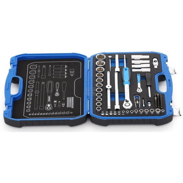 Zestaw kluczy nasadowych 1/4"+1/2", 69 elem. 19BMC20 | Exvi