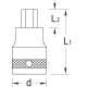 Klucz nasadowy imbusowy 1" Gedore, 17 mm DPIN2117 | Exvi