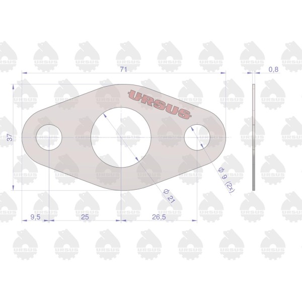 Uszczelka odprowadzenia oleju turbo 89/02-202/2 | Exvi