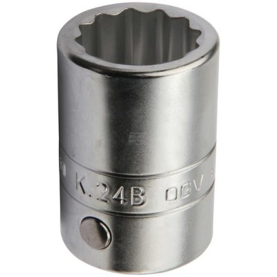 Klucz nasadowy 12-kt. 1/2", 24 mm K24B | Exvi