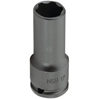 Klucz nasadowy udarowy przedłużany 1/2" 6-kt. NSB15 | Exvi