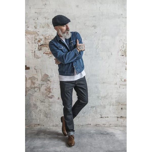 Dżinsy Stretch, granatowe ROBJ250363436 | Exvi