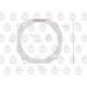 Uszczelka pokrywy półosi krążelit 0.8mm 57/11-281/5 | Exvi