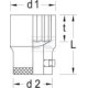 Klucz nasadowy 3/4" 24 mm D3224GED | Exvi