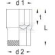 Klucz nasadowy 1/2" 6 kt. Gedore, 14 mm DP1914 | Exvi