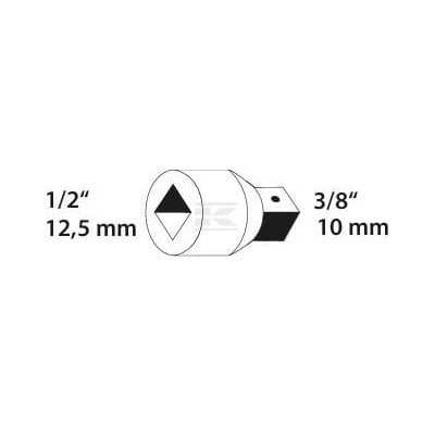 Element napędowy i łączący 1/2" Gedore DP1930V | Exvi