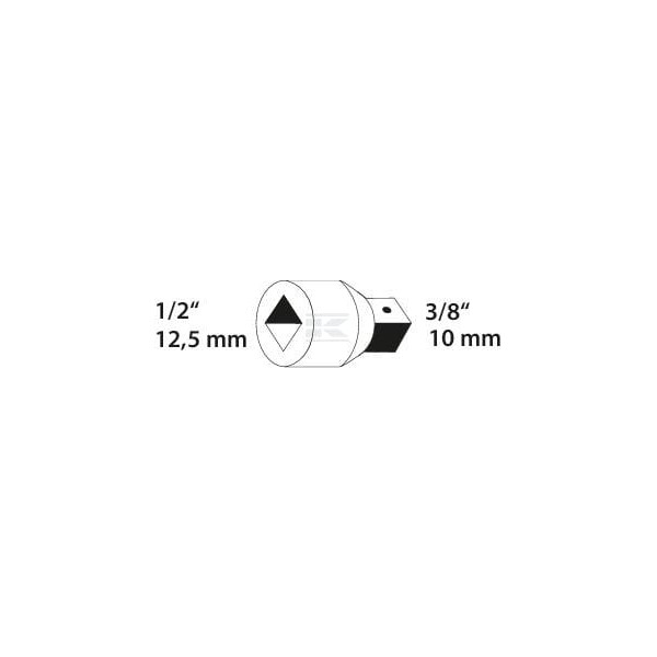 Element napędowy i łączący 1/2" Gedore DP1930V | Exvi