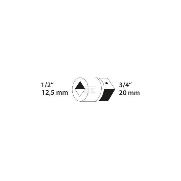 Element napędowy i łączący 1/2" Gedore DP1932V | Exvi