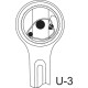 Pokrętło grzechotka 1/2" Gedore, U3 DP1993U3 | Exvi