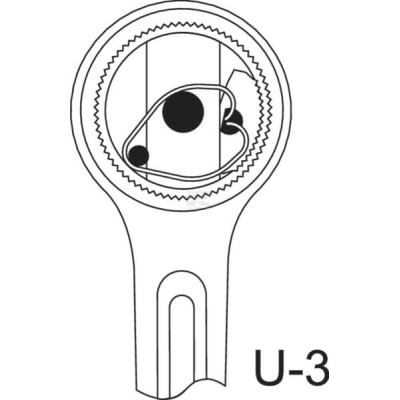 Pokrętło grzechotka 1/2" Gedore, U3 DP1993U3 | Exvi