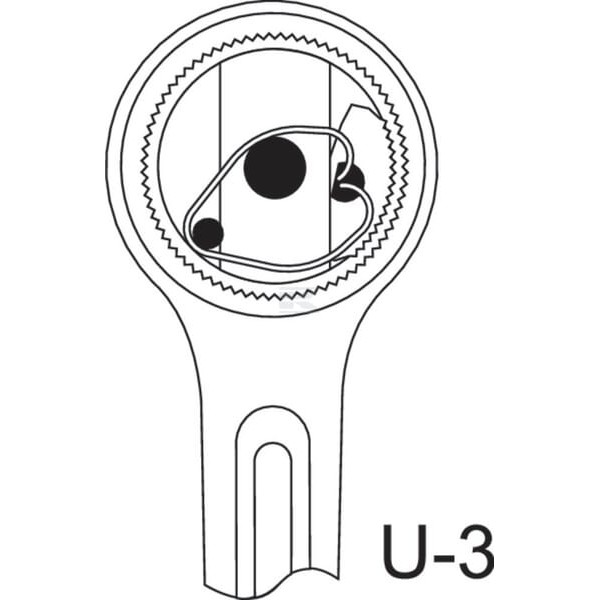 Pokrętło grzechotka 1/2" Gedore, U3 DP1993U3 | Exvi
