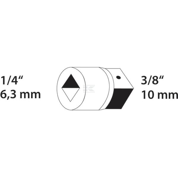 Element napędowy i łączący 1/4" Gedore DP2030V | Exvi