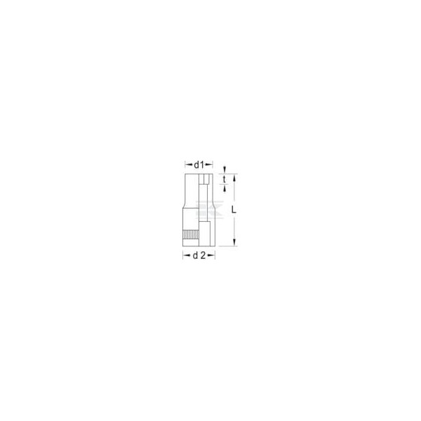 Klucz nasadowy 1/4" 6 kt. Gedore, 6 mm DP206 | Exvi
