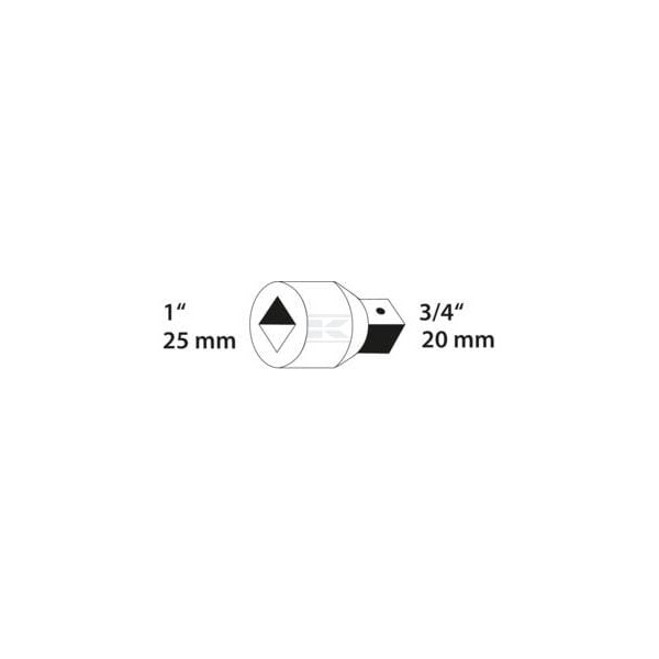Redukcja kluczy nasadowych 1" - 3/4" Gedore DP2132 | Exvi