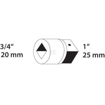 Redukcja 3/4" x 1" DP3221V | Exvi