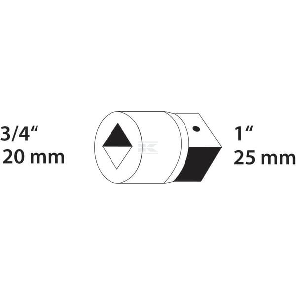 Redukcja 3/4" x 1" DP3221V | Exvi