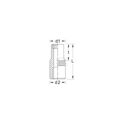 Klucz nasadowy 1/4" 12 kt. Gedore, 13 mm DPD2013 | Exvi