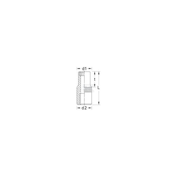 Klucz nasadowy 1/4" 12 kt. Gedore, 6 mm DPD206 | Exvi