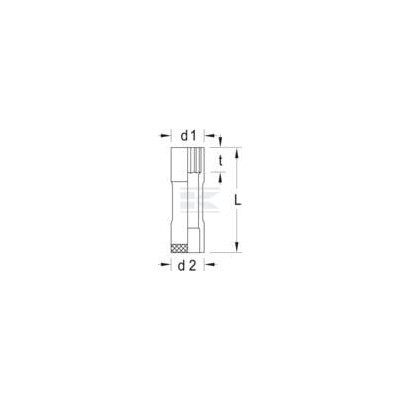 Klucz nasadowy przedłużany 12 kt. 3/8" DPD30L13 | Exvi