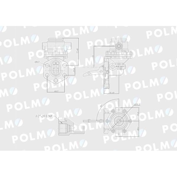 Pompa zasilająca 836659391 POLMO 354236A1P | Exvi