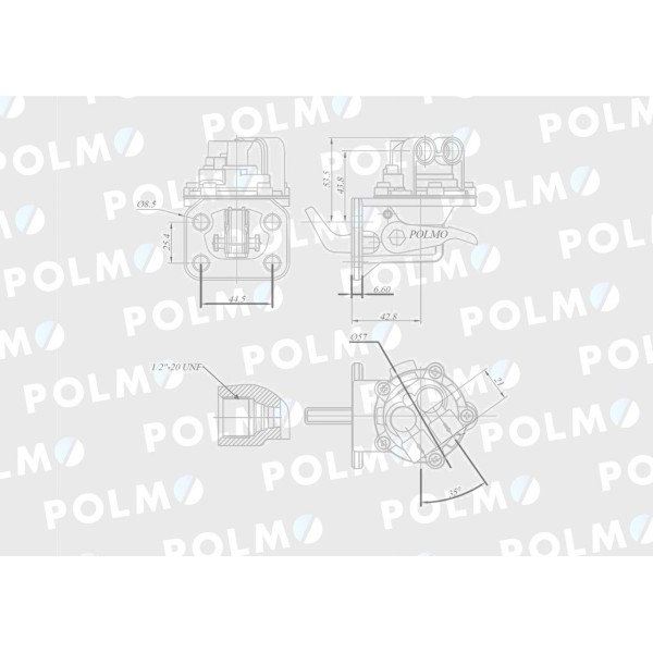 Pompa zasilająca 130300080739 POLMO 296265A1P | Exvi