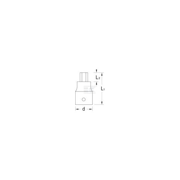 Nasadka imdusowa 1/4" Gedore, 6 mm DPIN206 | Exvi