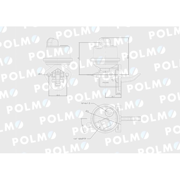 Pompa zasilająca 3904374 POLMO 3904374P | Exvi