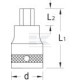 Klucz nasadowy imbusowy 1" Gedore, 19 mm DPIN2119 | Exvi