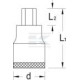 Nasadka imbus 3/8" Gedore, 10 mm DPIN3010 | Exvi