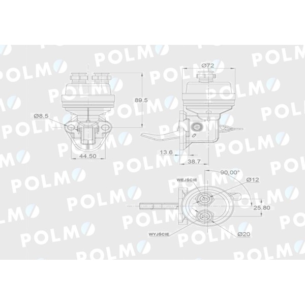 Pompa zasilająca 27237.02242.41.0 2723 POLMO 2830266P | Exvi