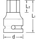 Nasadka imbusowa udarowa 1/2" Gedore, 5 mm DPINK195 | Exvi