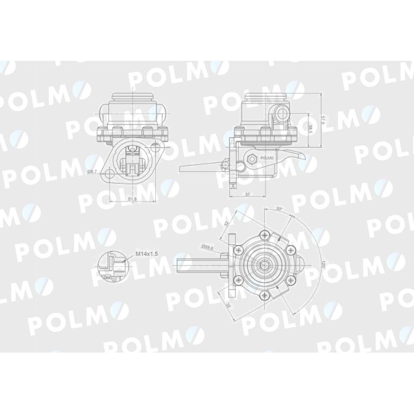 Pompa zasilająca F312.200.710.041 POLMO F31220071P | Exvi