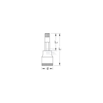Nasadka Torx przedłużana 12 kt. 1/2" DPINX19L14100 | Exvi