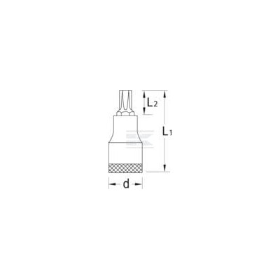 Nasadka Torx 1/2" Gedore, T60 DPITX19T60 | Exvi