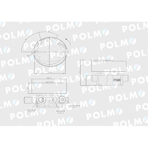 Pompa zasilająca F716200710010 POLMO F71620071P | Exvi