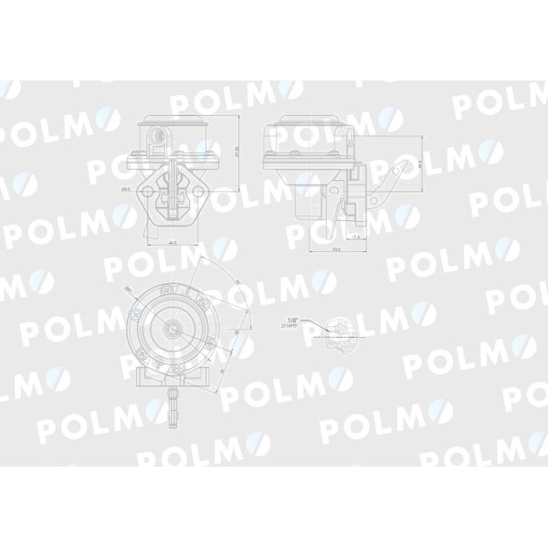 Pompa zasilająca AJ52379 POLMO DD13483P | Exvi