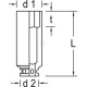 Klucz nasadowy udarowy przedłużany 1/2" DPK19L21 | Exvi