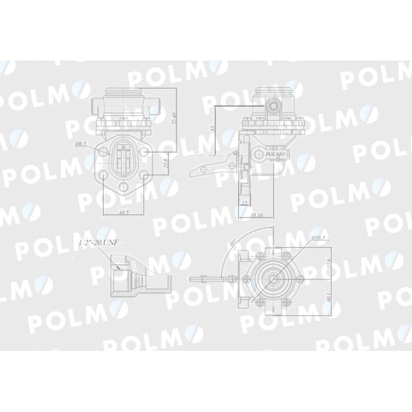 Pompa zasilająca 47108389 POLMO V836667405P | Exvi