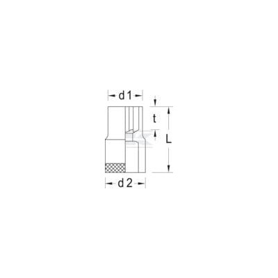 Nasadka Torx-E 1/2" Gedore, E-18 DPTX19E18 | Exvi