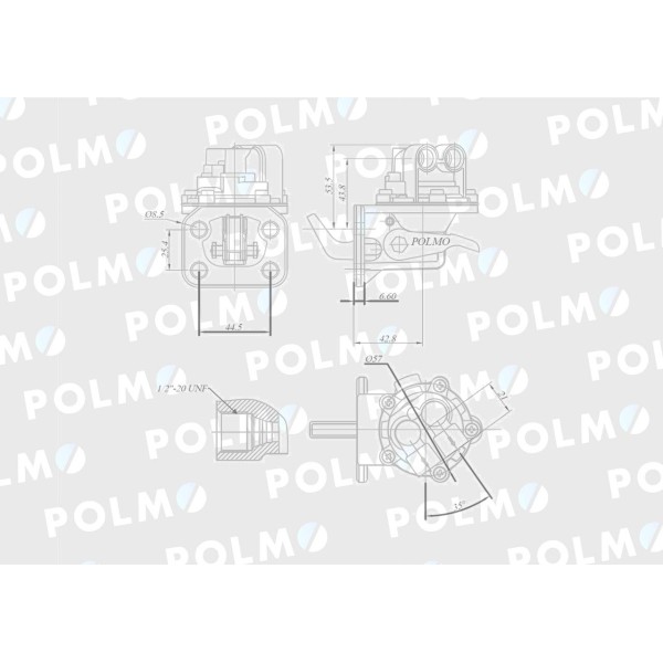 Pompa zasilająca 2641724 MF3 POLMO 2641724PP | Exvi