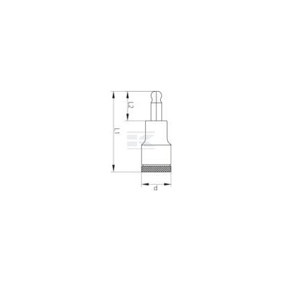 Nasadka imbus z kulką 1/2" 6 mm IN19K6GED | Exvi