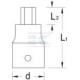 Nasadka imbus 1/4" 2.5 mm IN2025GED | Exvi