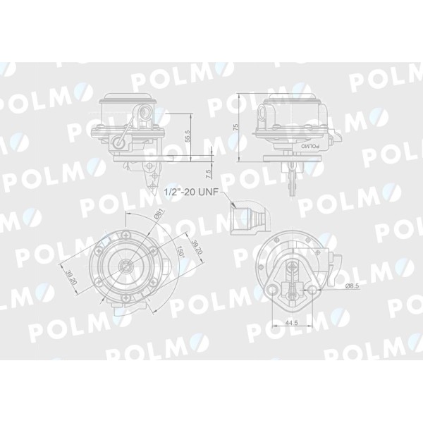 Pompa zasilająca 2641469 MF POLMO 3637289M91P | Exvi