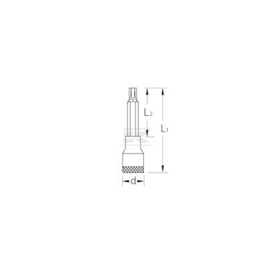 Nasadka Torx przedłużana 3/8" T45 ITX30LT45GED | Exvi