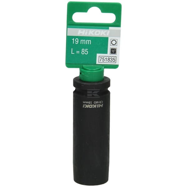 Klucz nasadowy udarowy przedłużany 1/2" 19mm 751835 | Exvi