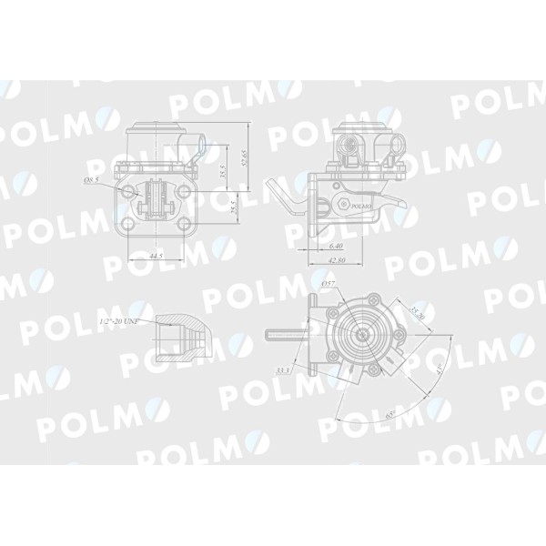 Pompa zasilająca ULPK0034 295976A1 POLMO 2641A057P | Exvi