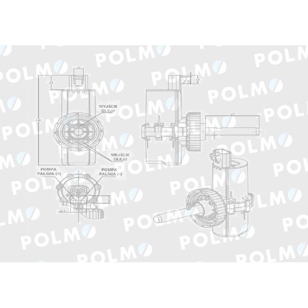 Pompa zasilająca RE505825 POLMO RE509530P | Exvi
