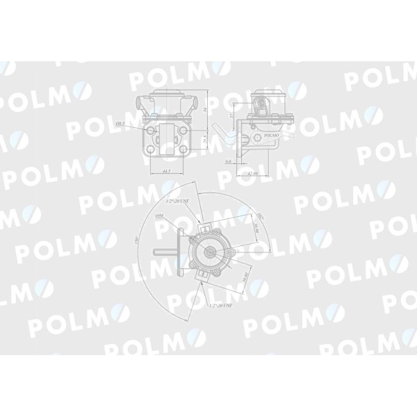 Pompa zasilająca 1447688M91 POLMO 2641728P | Exvi