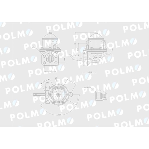 Pompa zasilająca 2641729 POLMO 2641720P | Exvi