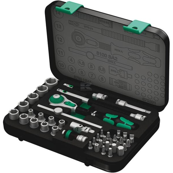 Zestaw kluczy nasadowych 1/4" Zyklop 42 DP8100SA2 | Exvi